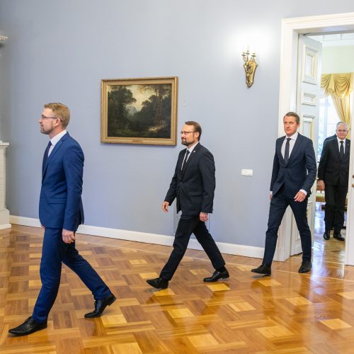 Prezidentas priėmė Vyriausybės narius  © I. Gelūno / Fotobanko nuotr.