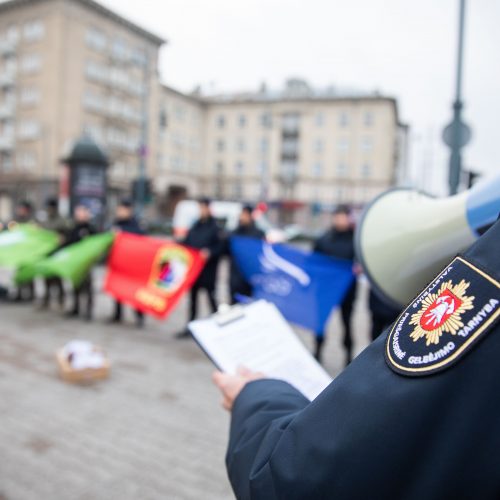 Pareigūnų įspėjamasis protestas  © I. Gelūno / Fotobanko nuotr.