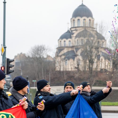 Pareigūnų įspėjamasis protestas  © I. Gelūno / Fotobanko nuotr.