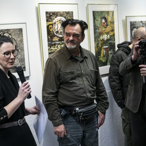 R. Dichavičiaus parodos „Laiko ženklai“ atidarymas  © P. Peleckio / Fotobanko nuotr.