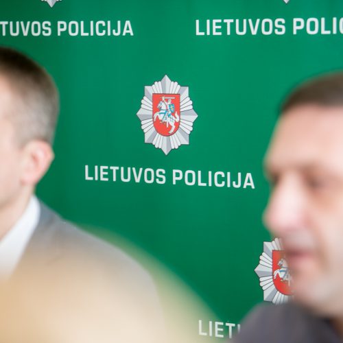 Kauno policijos spaudos konferencija dėl nuslėptų mokesčių  © Vilmanto Raupelio nuotr.