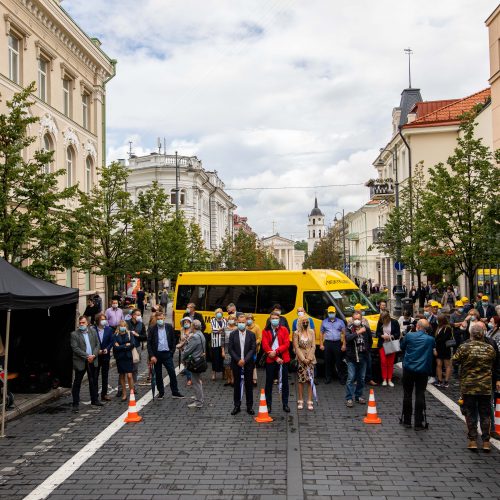 Savivaldybėms perduoti 25 geltonieji autobusiukai  © I. Gelūno / Fotobanko, D. Labučio / ELTOS nuotr.