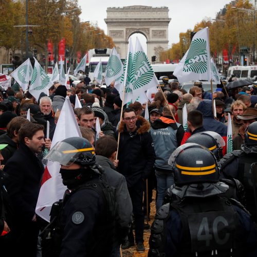 Ūkininkų protestas Prancūzijoje  © Scanpix nuotr.