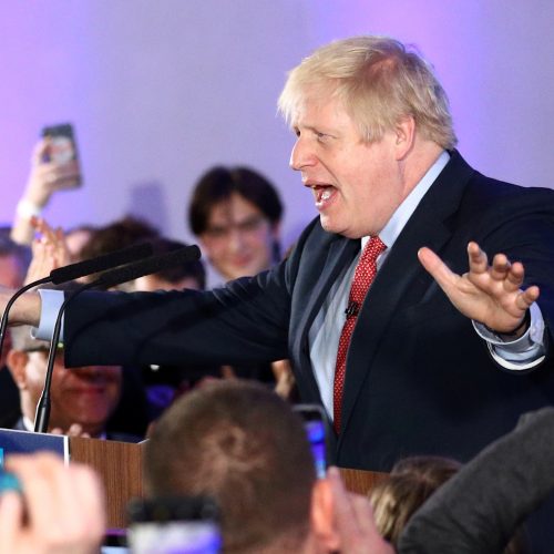 Istorinė B. Johnsono pergalė JK rinkimuose  © Scanpix nuotr.