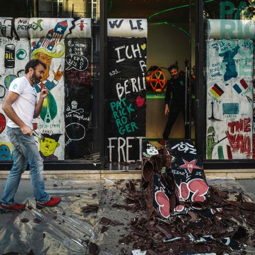 Berlyno sienos griūties 30-mečio minėjimas Vokietijoje  © Scanpix nuotr.