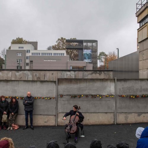 Berlyno sienos griūties 30-mečio minėjimas Vokietijoje  © Scanpix nuotr.