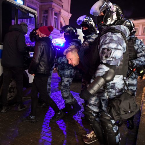 Rusijoje tęsiasi A. Navalno šalininkų protestai  © Scanpix nuotr.