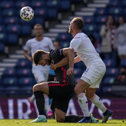 Europos futbolo čempionatas: Kroatija–Čekija 1:1  © Scanpix nuotr.