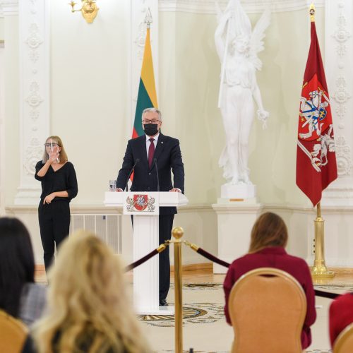 G. Nausėdos spaudos konferencija  © R. Dačkaus / Prezidentūros nuotr.