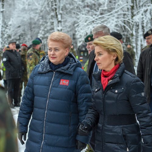 D. Grybauskaitės susitikimas su Vokietijos gynybos ministre  © R. Dačkaus / Prezidentūros nuotr.