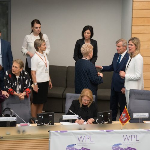 Moterų politikos lyderių suvažiavimas Seime  © V. Skaraičio / BFL, R. Dačkaus / Prezidentūros nuotr.
