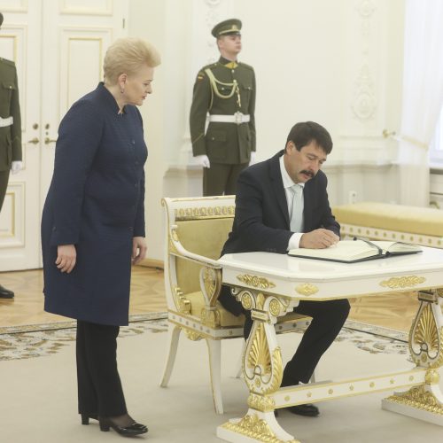 Vengrijos prezidento vizitas Lietuvoje  © M. Morkevičiaus / ELTOS nuotr.