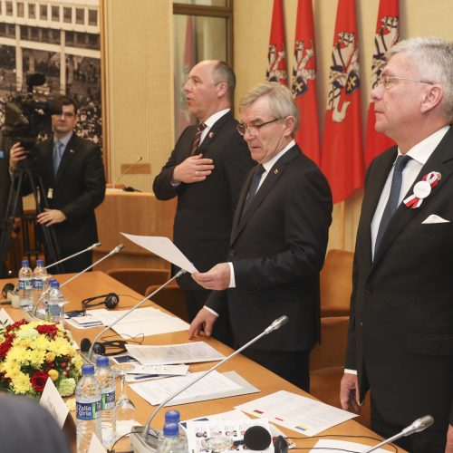 Prasidėjo Lietuvos, Lenkijos ir Ukrainos Parlamentinė Asamblėja  © M. Morkevičiaus / ELTOS nuotr.