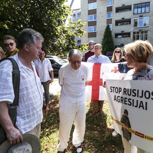 B. Nemcovo skvere paminėtos karo Gruzijoje metinės  © G. Bartuškos / ELTOS nuotr.