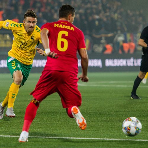 Futbolas: Lietuva-Rumunija 1:2  © Pauliaus Peleckio/Fotobankas nuotr.