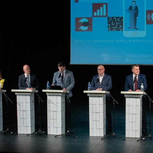 Kandidatų į Kauno merus debatai  © Teodoro Biliūno/Fotobanko nuotr.