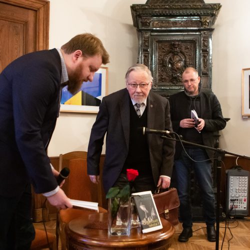 V. Landsbergio knygos „Organizuoti tekstai - II“ pristatymas  © G.Skaraitienės/Fotobanko nuotr.