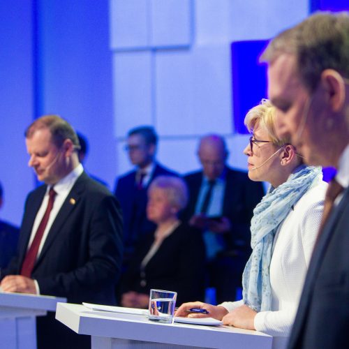 Kandidatų į prezidentus debatai  © I.Gelūno /Fotobanko nuotr.