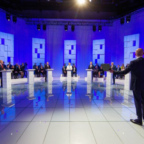 Kandidatų į prezidentus debatai  © I.Gelūno /Fotobanko nuotr.