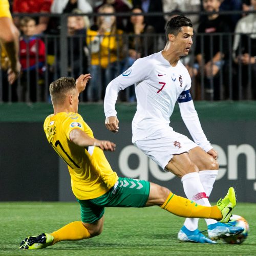 Futbolas: Lietuva – Portugalija 1:5  © B. Barausko ir I. Gelūno/Fotobanko nuotr.