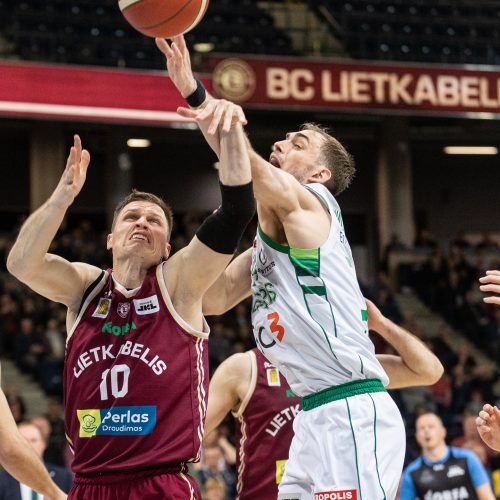 LKL pusfinalis: Panevėžio „Lietkabelis“ – Kauno „Žalgiris“ 79:55  © P. Peleckio/BNS nuotr.