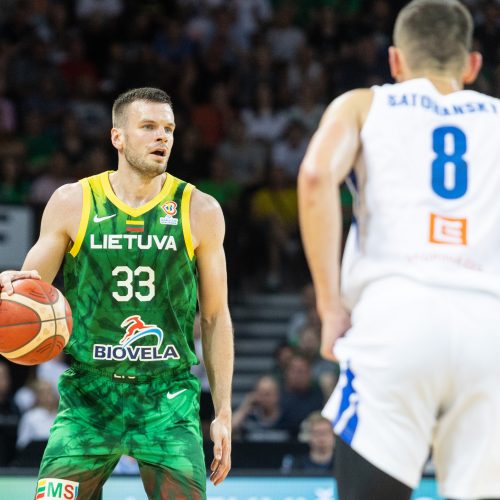 Pasaulio krepšinio čempionato atranka: Lietuva – Čekija 72:83  © P. Peleckio/BNS nuotr.