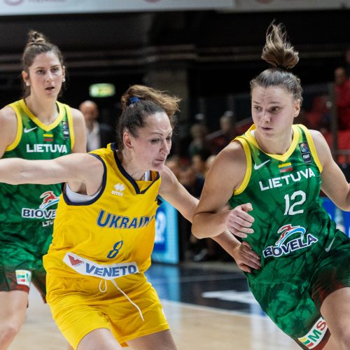 Europos moterų krepšinio čempionato atranka: Lietuva – Ukraina 81:62  © P. Peleckio/BNS nuotr.