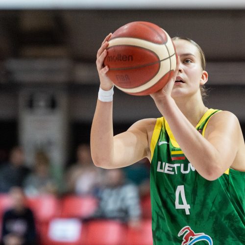 Europos moterų krepšinio čempionato atranka: Lietuva – Ukraina 81:62  © P. Peleckio/BNS nuotr.