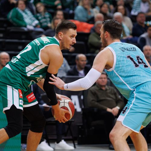 LKL: Kauno „Žalgiris“ –  Alytaus „Wolves“ 90:85  © E. Ovčarenko / BNS nuotr.