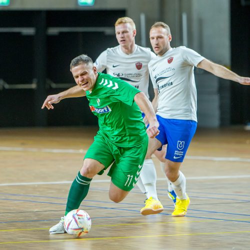 Futsalo A lyga: „K. Žalgiris“ – „Gargždų pramogos“ 6:2  © Evaldo Šemioto nuotr.