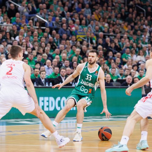 Eurolyga: Kauno „Žalgiris“ – Belgrado  „Crvena zvezda“ 71:66  © E. Ovčarenko / BNS nuotr.