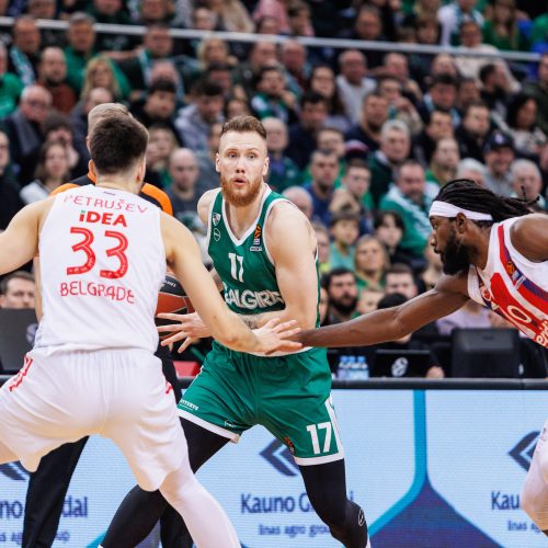 Eurolyga: Kauno „Žalgiris“ – Belgrado  „Crvena zvezda“ 71:66  © E. Ovčarenko / BNS nuotr.