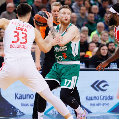 Eurolyga: Kauno „Žalgiris“ – Belgrado  „Crvena zvezda“ 71:66  © E. Ovčarenko / BNS nuotr.