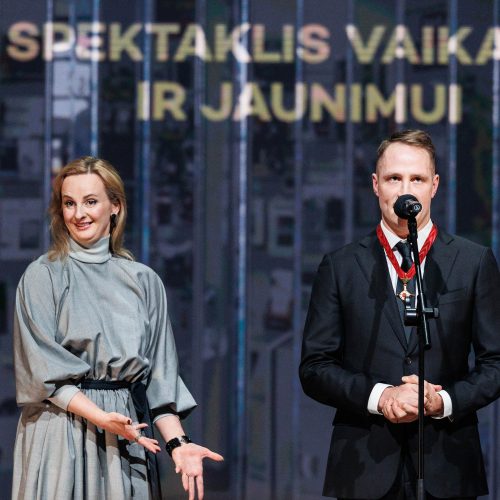„Auksinių scenos kryžių“ apdovanojimų ceremonija Klaipėdos dramos teatre  © E. Ovčarenko / BNS nuotr.