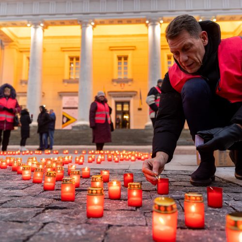 Vilniuje minima pasaulinė kovos su AIDS diena  © Ž.Gedvilos/BNS nuotr.