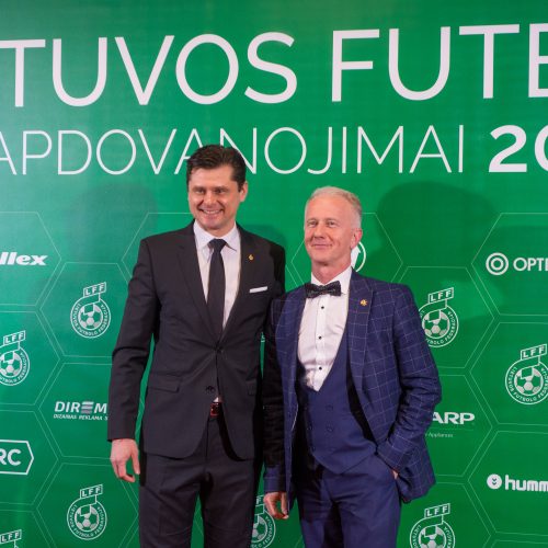 Lietuvos futbolo geriausiųjų apdovanojimų ceremonija  © Butauto Barausko nuotr.