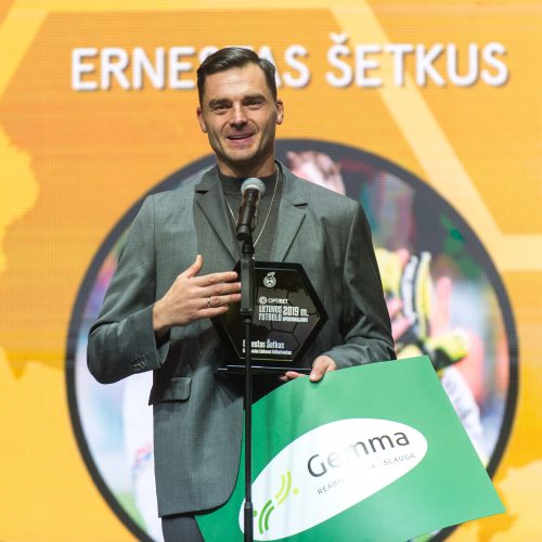 Lietuvos futbolo geriausiųjų apdovanojimų ceremonija  © Butauto Barausko nuotr.