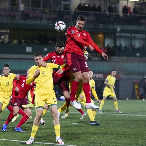 Pasaulio futbolo čempionato atranka: Lietuva – Šveicarija 0:4  © L.Balandžio/Fotobanko nuotr. 