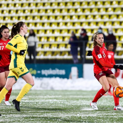 Pasaulio moterų futbolo čempionato atranka: Lietuva – Šveicarija 0:7  © L.Balandžio/ 