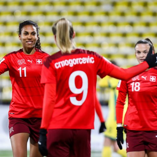 Pasaulio moterų futbolo čempionato atranka: Lietuva – Šveicarija 0:7  © L.Balandžio/ 
