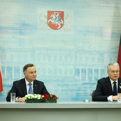 G. Nausėda susitiko su Lenkijos prezidentu A. Duda  © D. Labučio/ELTOS nuotr.