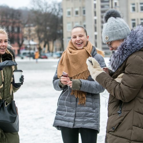 Akcija „Kaunas šoka“ išjudino kauniečius  © Vilmanto Raupelio nuotr.