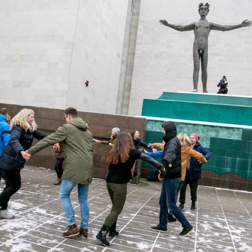 Akcija „Kaunas šoka“ išjudino kauniečius  © Vilmanto Raupelio nuotr.