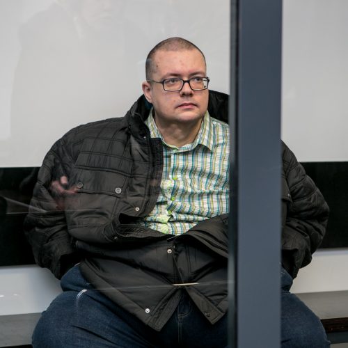 Nužudymu įtariamo A. Jegorovo teismas  © Vilmanto Raupelio nuotr.