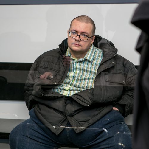 Nužudymu įtariamo A. Jegorovo teismas  © Vilmanto Raupelio nuotr.