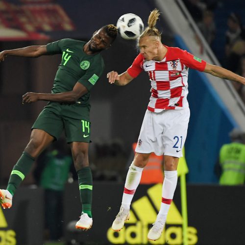 Kroatijos futbolininkai nugalėjo Nigeriją  © Scanpix nuotr.