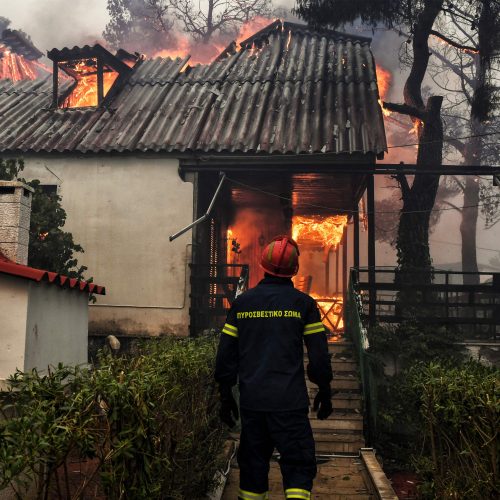 Graikijoje siaučia miškų gaisrai  © Scanpix nuotr.