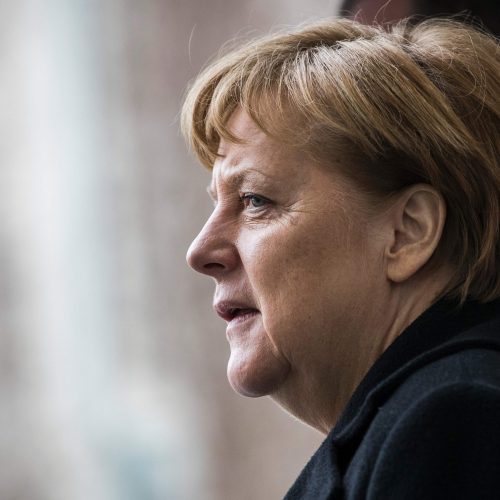 S. Skvernelis Vokietijoje susitiko su A. Merkel  © Scanpix nuotr.