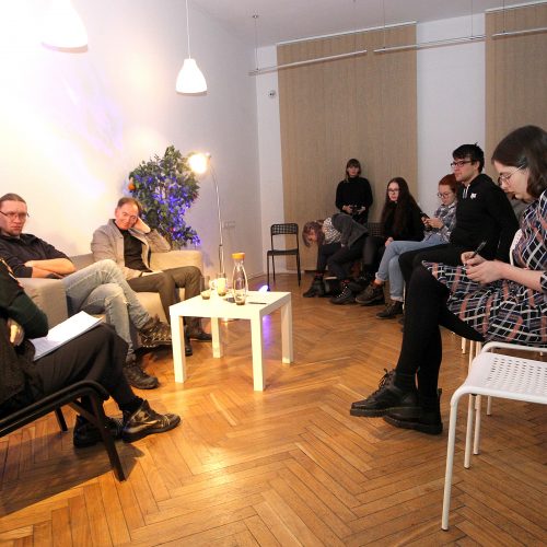 Diskusija apie meno premijas KMN  © Evaldo Šemioto nuotr.