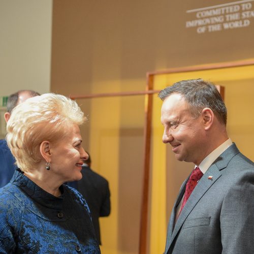 Prezidentė dalyvauja Pasaulio ekonomikos forume  © R. Dačkaus / Prezidentūros nuotr.